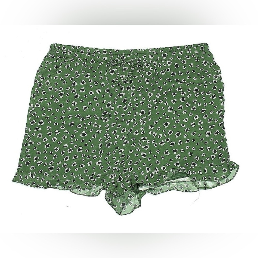 BB Dakota Olive Animal Print Shorts